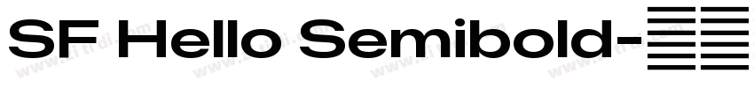 SF Hello Semibold字体转换
